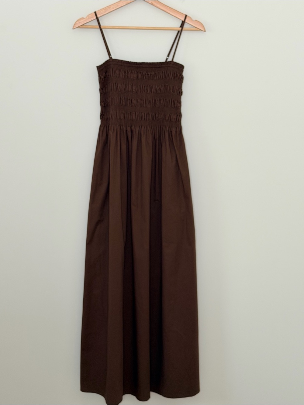 Anthropologie Pistola Bianca Sleeveless A-Line Maxi Dress smocked pockets boho - Picture 2 of 13